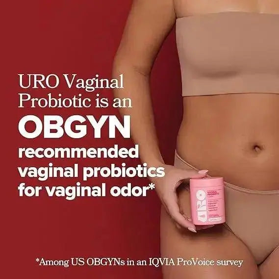 URO Vaginal Probiotics Capsules for Women pH Balance with Prebiotics & Lactobacillus Probiotic Blend - Women's Vaginal Health Supplement - Promote Healthy Vaginal Odor & Vaginal Flora, 60 Count (Pack of 2) - Nutragole