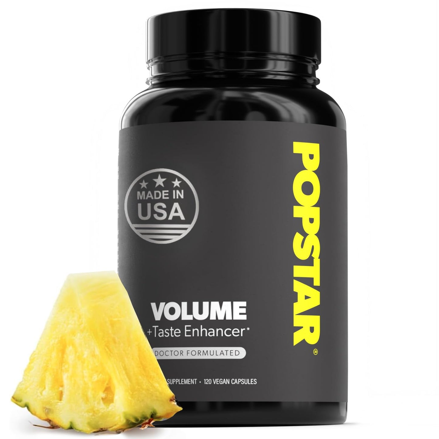 POPSTAR Labs Semen Volume Booster - Men's Semen Health & Fertility Supplement - Doctor Formulated to Increase Load Volume - Made in USA - Non-GMO, Organic, Vegan - 120 Capsules (1 Month Supply)