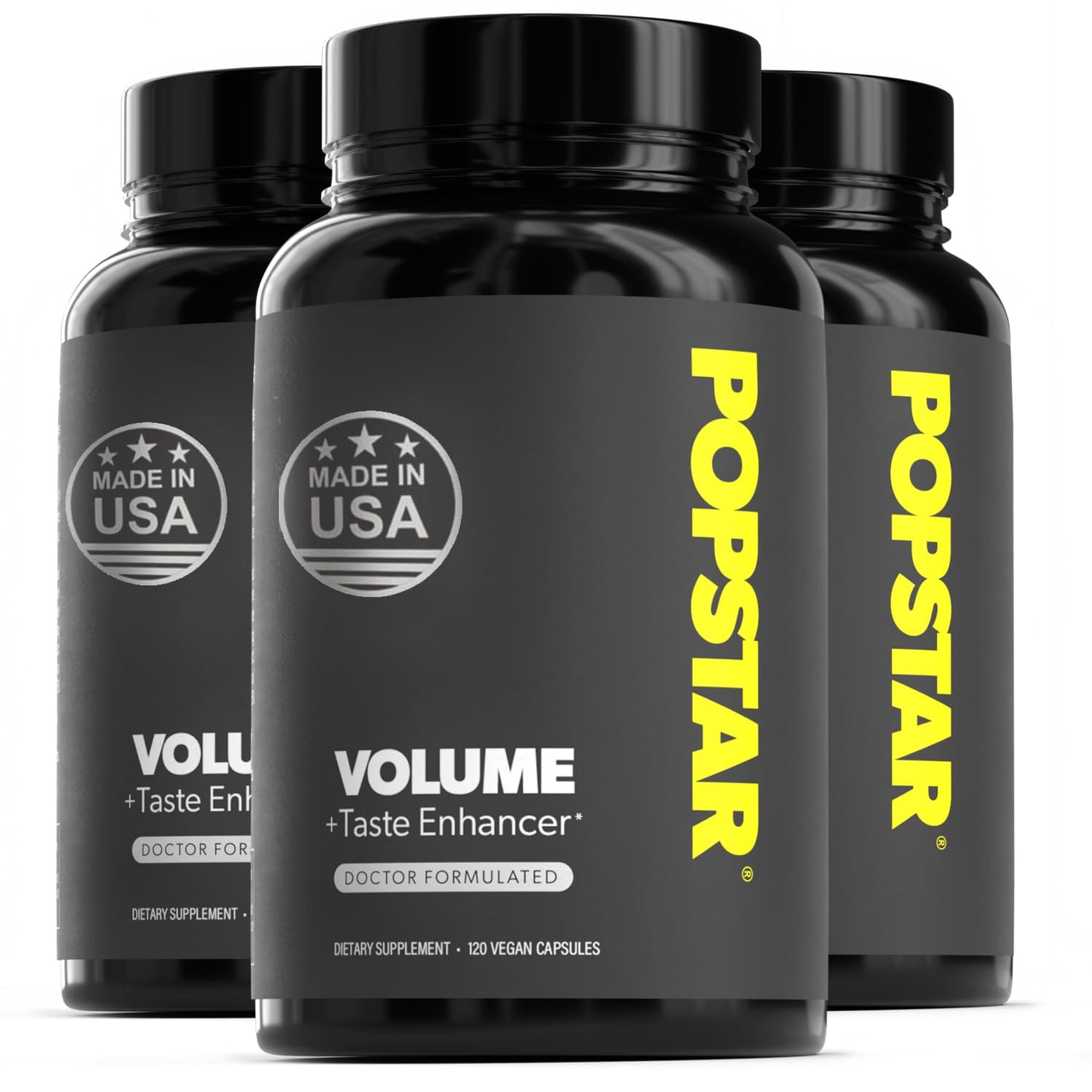 POPSTAR Labs Semen Volume Booster - Men's Semen Health & Fertility Supplement - Doctor Formulated to Increase Load Volume - Made in USA - Non-GMO, Organic, Vegan - 120 Capsules (1 Month Supply)