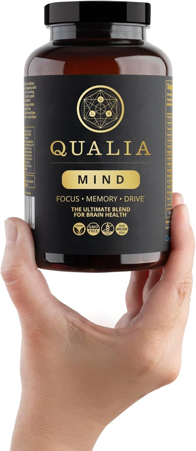 NEUROHACKER COLLECTIVE Qualia Mind | The Ultimate Blend for Brain Health* | Doctor-Formulated Nootropic to Fuel Focus & Concentration* | Supports Long Term Brain Health| Maintain Drive & Productivity