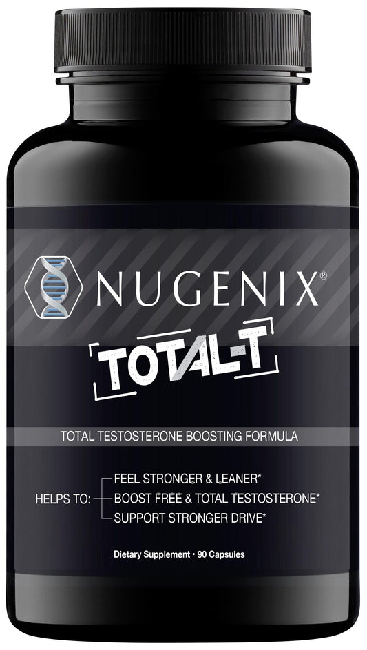 Nugenix Total-T, Free and Total Testosterone Booster Supplement for Men, 180 Count