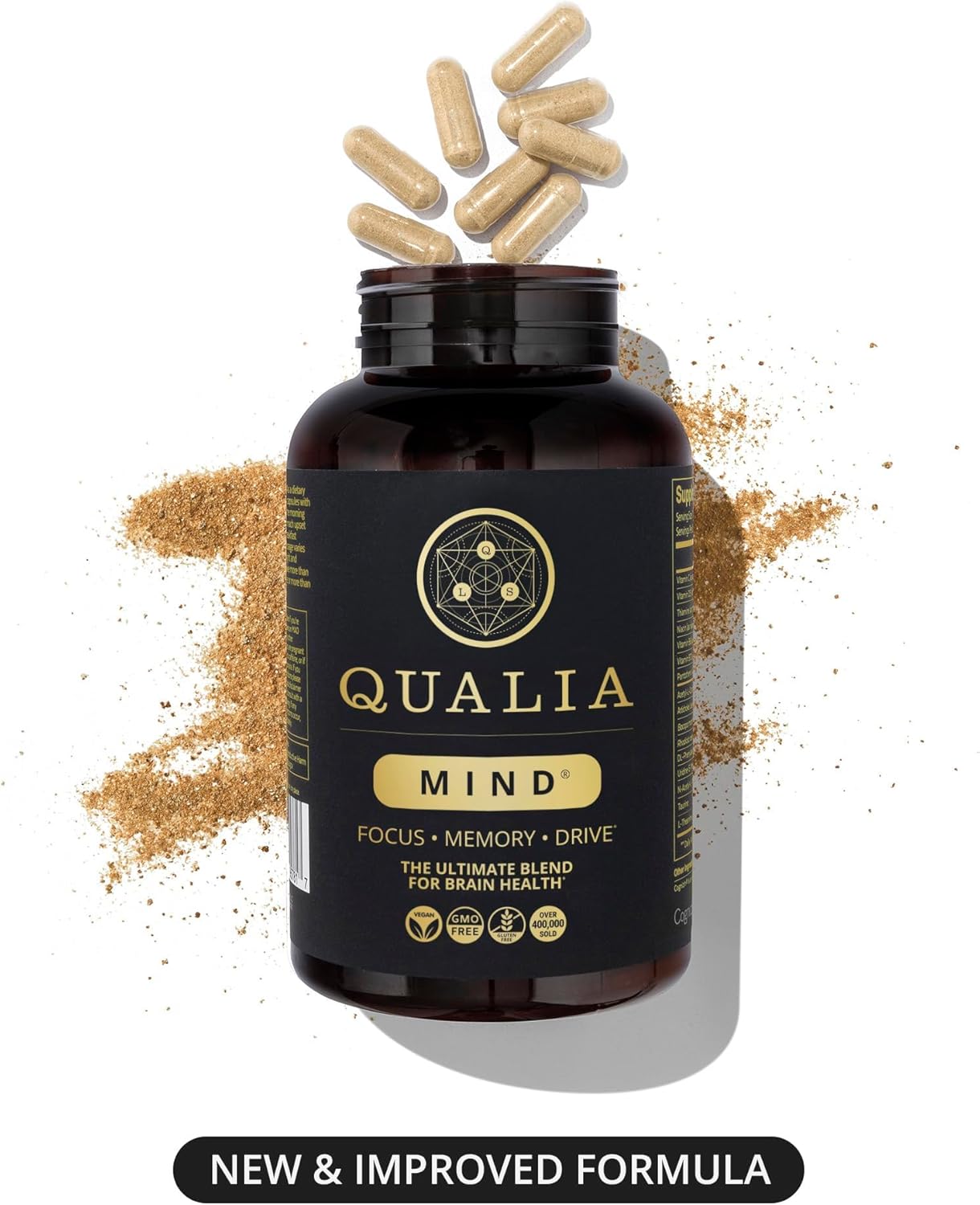 NEUROHACKER COLLECTIVE Qualia Mind | The Ultimate Blend for Brain Health* | Doctor-Formulated Nootropic to Fuel Focus & Concentration* | Supports Long Term Brain Health| Maintain Drive & Productivity