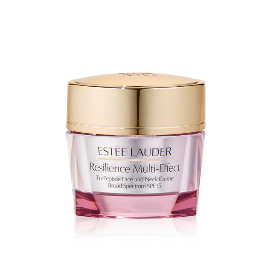 Estee Lauder Resilience Multi-Effect Tri-Peptide Face and Neck Cream Moisturizer SPF 15 | Plumping & Anti-Aging