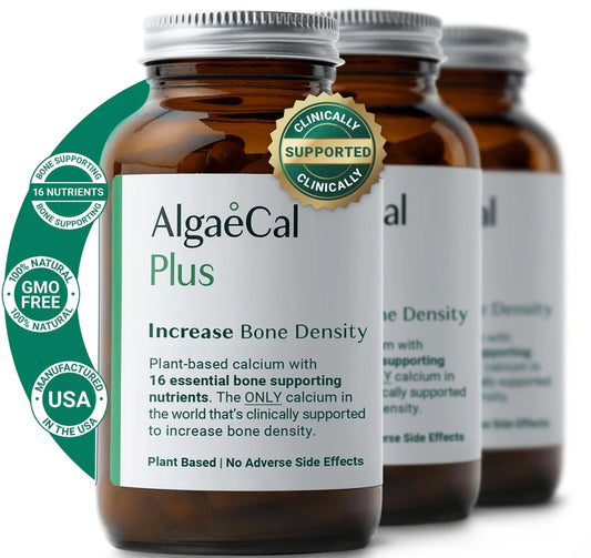 AlgaeCal Plus Stronger Bones Veggie Capsules Dietary Supplement