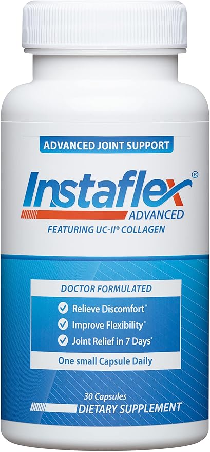 Instaflex Advanced Joint Support Supplement – Turmeric, Boswellia & UC-II Collagen (30 Capsules)