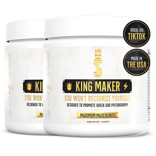 Nutragole King Maker Pack of 2, 13-in-1 Anabolic Supplement for Men to Increase Stamina, Lean Muscle Growth & Recovery, N.O. Booster with Tongkat Ali (LJ100), 120 Capsules