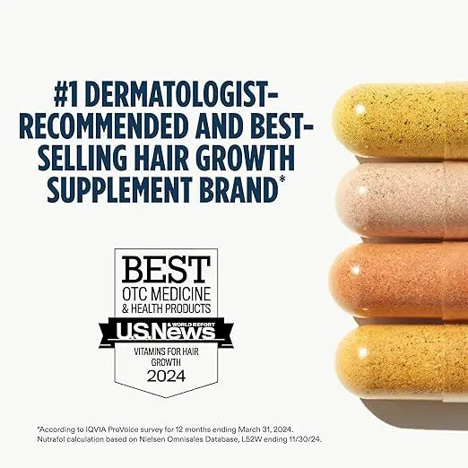 Nutrafol Men's Hair Growth Supplements Pack of 2, Clinically Tested for Visibly Thicker Hair and Scalp Coverage, Dermatologist Recommended - 1 Month - Beautglo