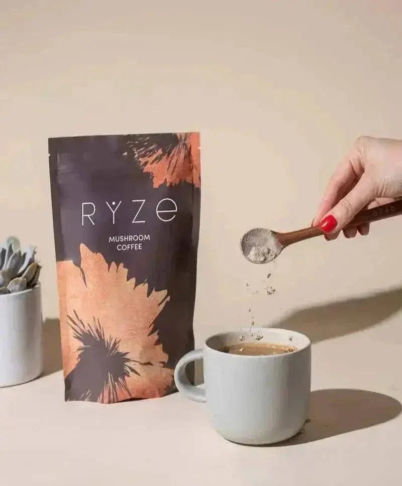 RYZE Mushroom Coffee Pack of 2 | 6 Adaptogenic Mushrooms | Organic | Instant Coffee | MCT Oil | Better Energy, Focus, Digestion, Immunity | Cordyceps, Lion’s Mane, Shiitake, Reishi, Turkey Tail, King Trumpet - Nutragole