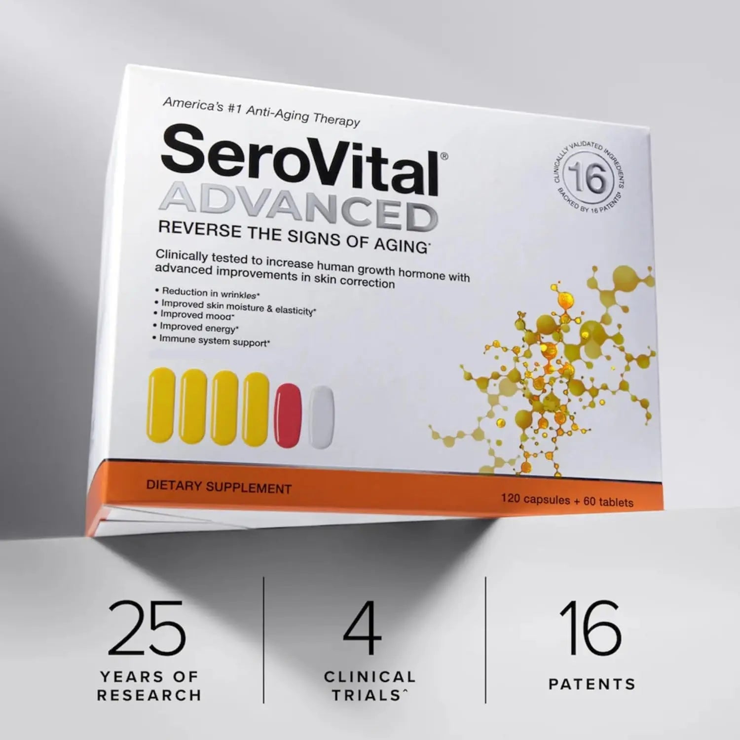 Serovital Advanced for Women - Anti-Aging Supplement for Women - HGH Supplements for Women - Skin Benefits, Energy, and Sleep - 30 Servings - Beautglo