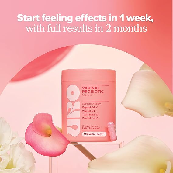 URO Probiotics for Women pH Balance with Prebiotics & Lactobacillus Probiotic Blend - Women's Health Supplement - Promote Healthy Odor & Flora, 60 Count