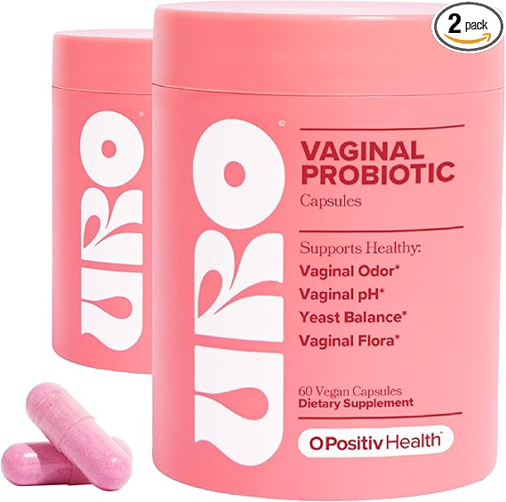 URO Probiotics for Women pH Balance with Prebiotics & Lactobacillus Probiotic Blend - Women's Health Supplement - Promote Healthy Odor & Flora, 60 Count